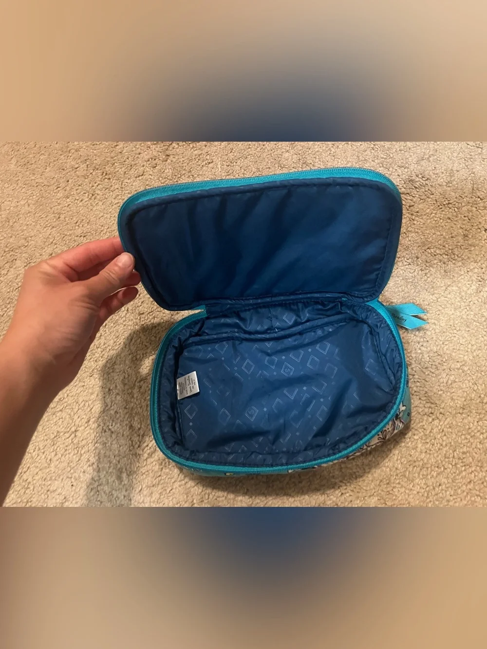 Vera Bradley Peacock Cosmetic Bag Set